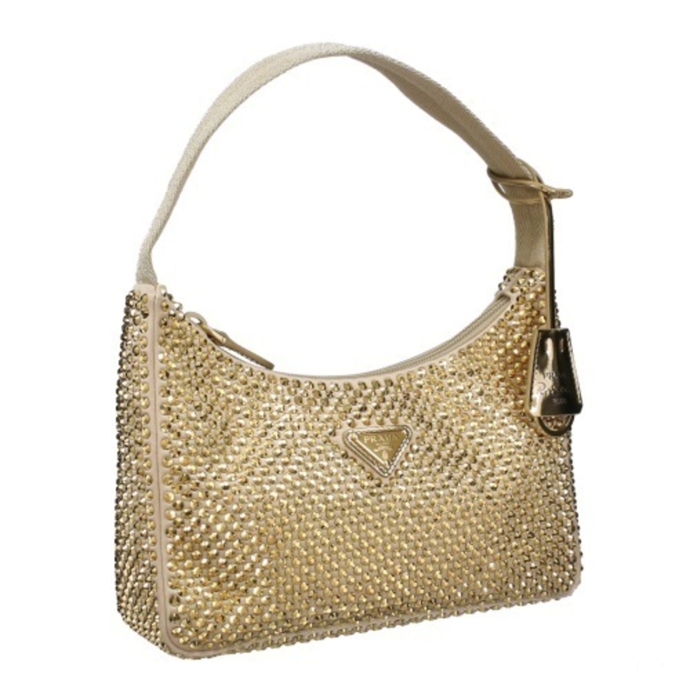 Prada Platinum Leather Handbag